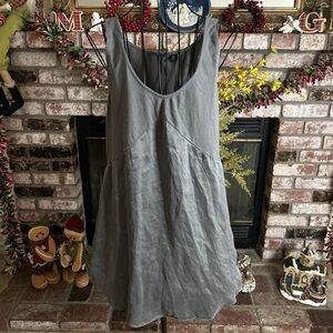 Isda & Co Gray V-neck Jersey Silk Tank Top Sz Medium